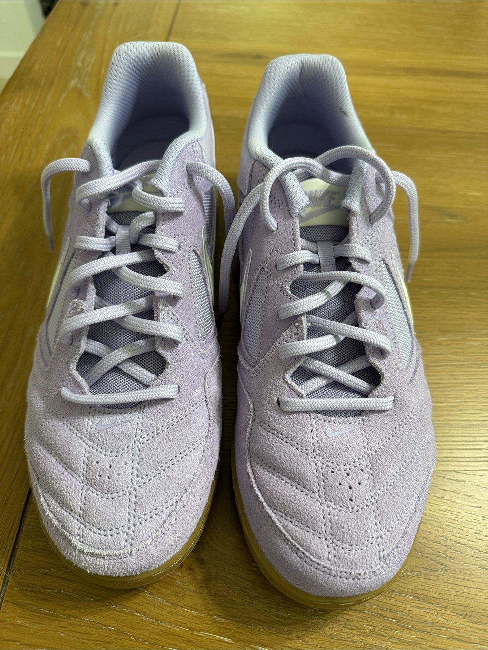 Nike Lilac Suede Low-Top Sneakers